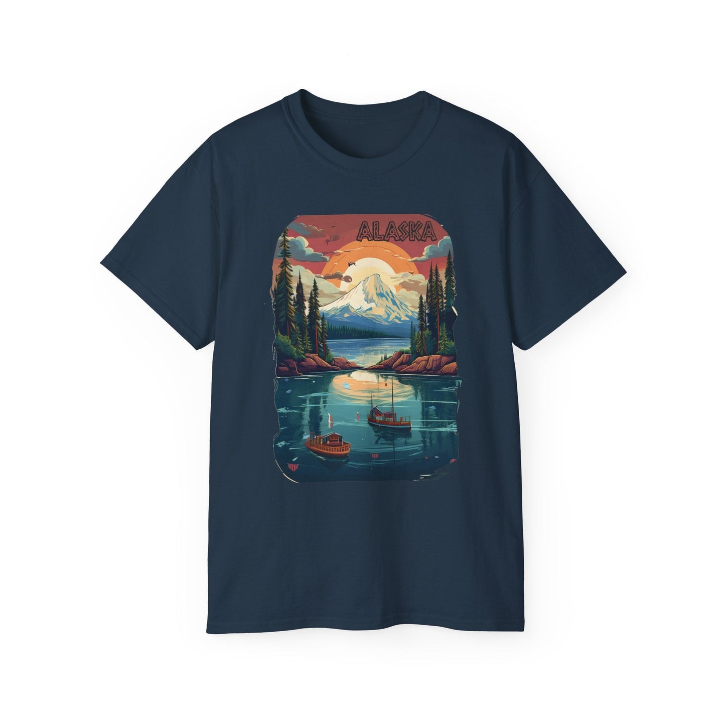 Alaska Graphic Unisex Cotton T‑Shirt 3