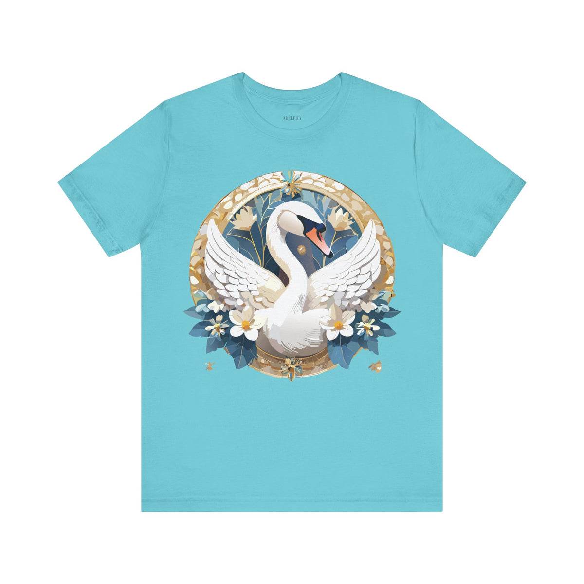 Medallion Graphic Unisex Cotton Bella+Canvas Tee with Art Design d45