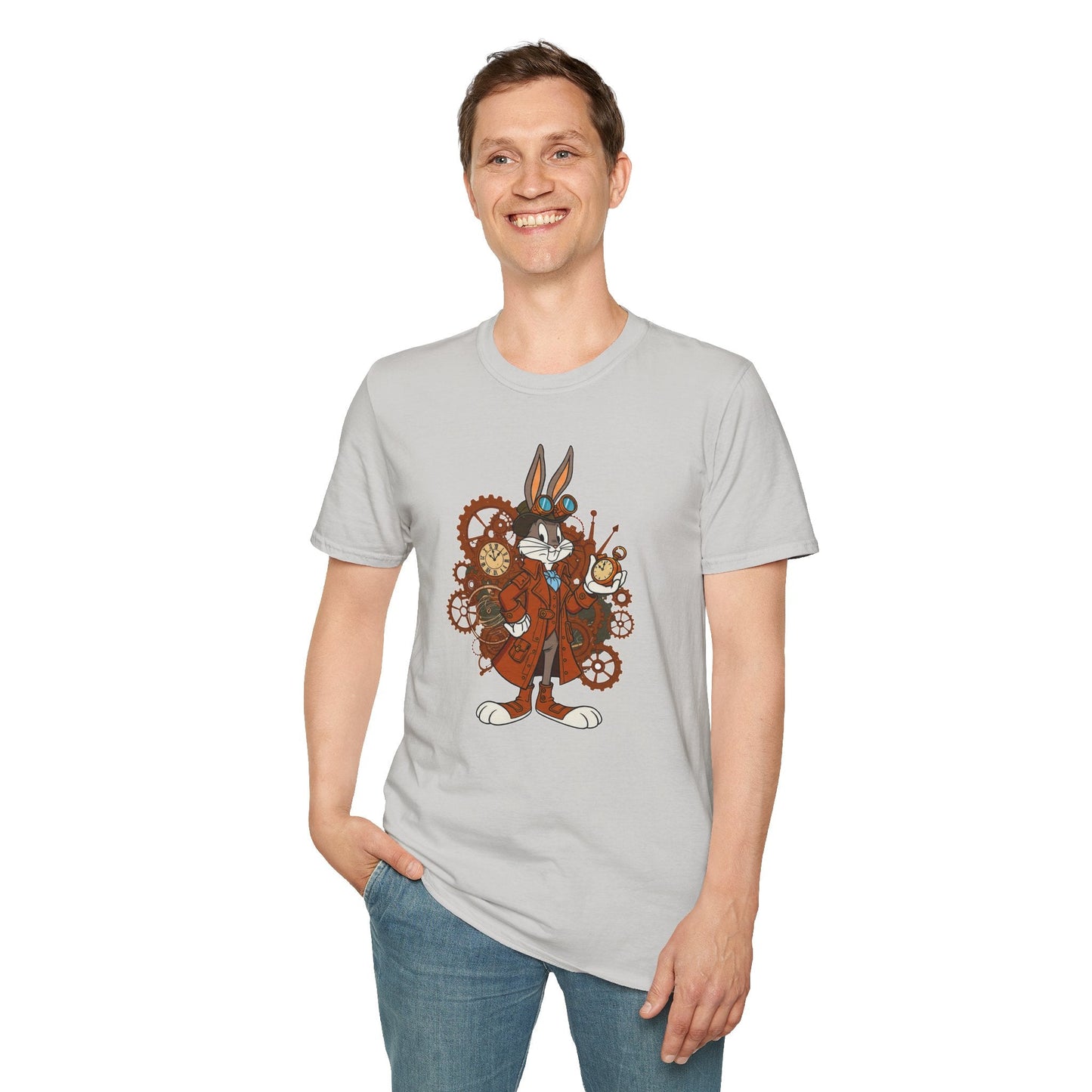 Bugs Bunny Shirt Unisex T Shirt Cartoon Tee 100 Percent Cotton Gildan Softstyle Graphic Tee