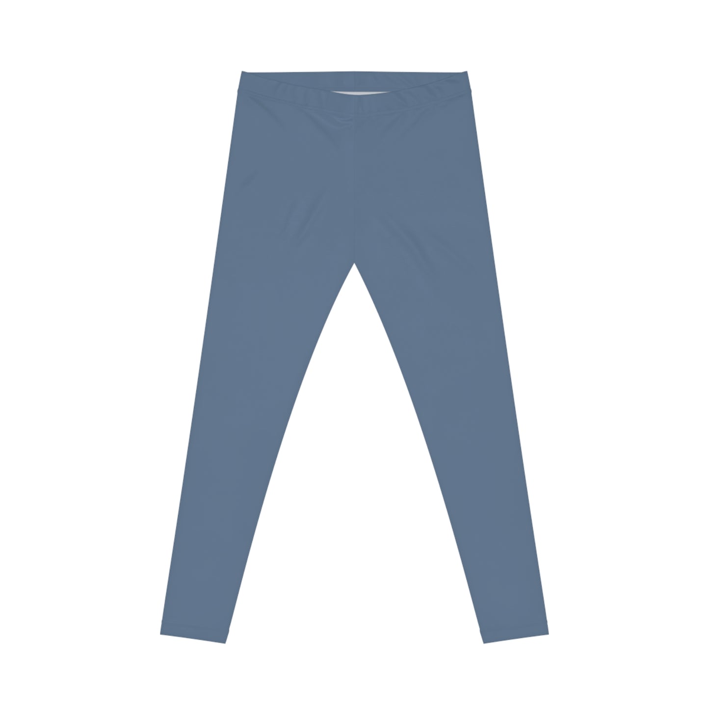 Eastern Blue Color Women's Poly-Span Casual Leggings XS-2XL