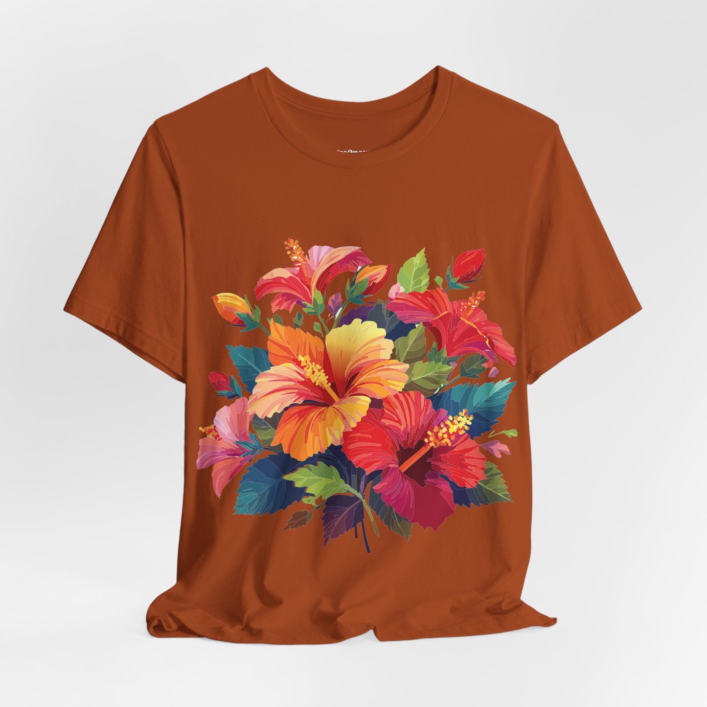 Vintage Floral Graphic Unisex Cotton Tee 34