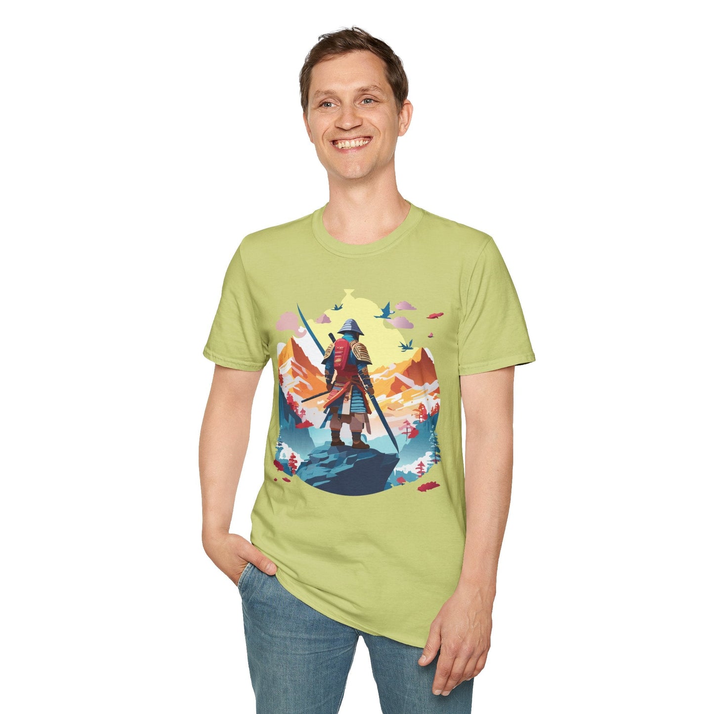 Samurai Shirt Unisex T Shirt Gildan Softstyle 64000 Cotton Tee For Everyday Comfort