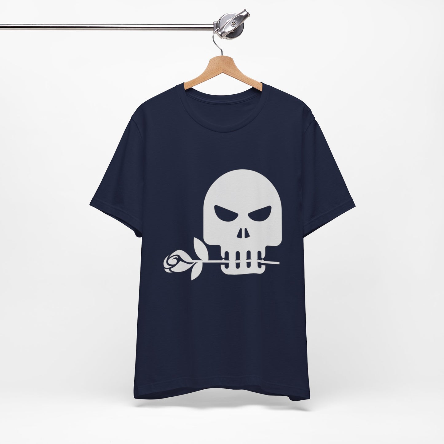 Unisex Cotton Tee Shirt with Skull