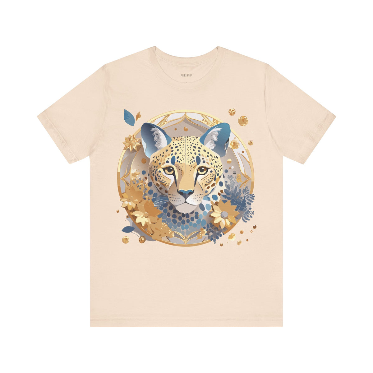 Medallion Graphic Unisex Cotton Bella+Canvas Tee with Art Design d62