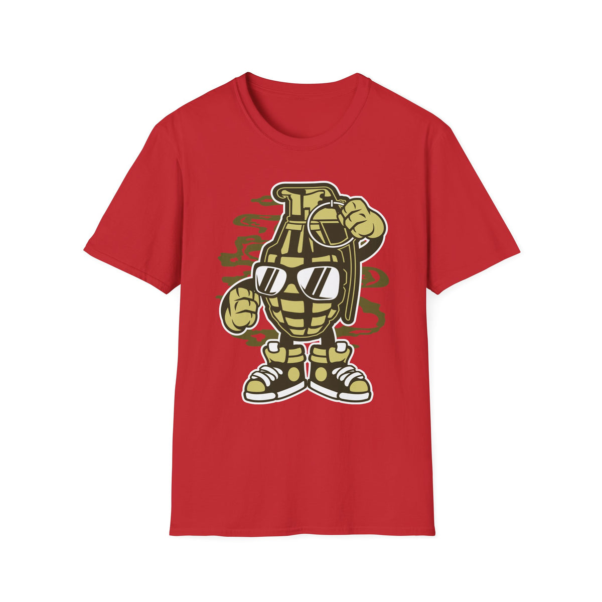Unisex Cotton T-Shirt with Cartoon Graphic Design
