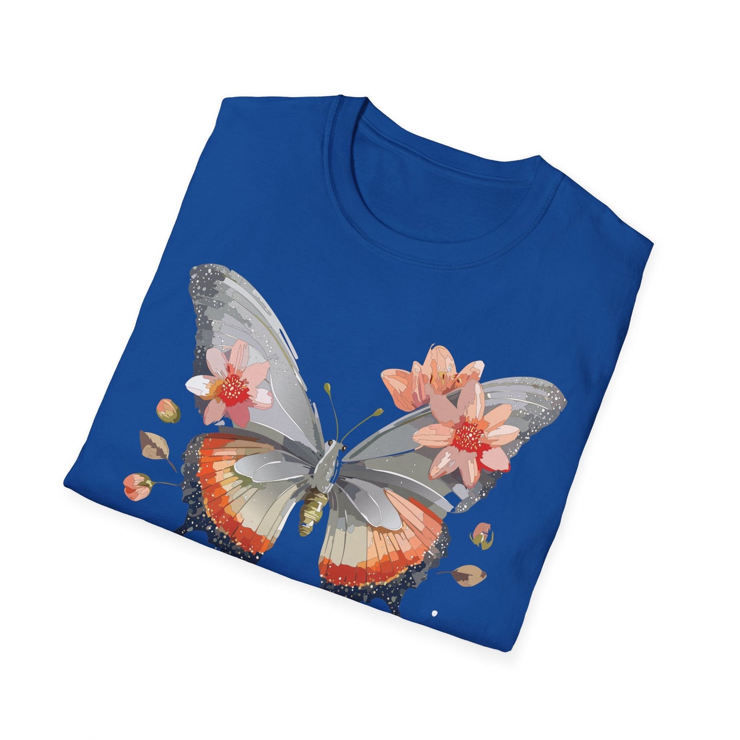 Monarch Butterfly T Shirt Unisex Softstyle Gildan 64000 100 Percent Ring Spun Cotton Tee