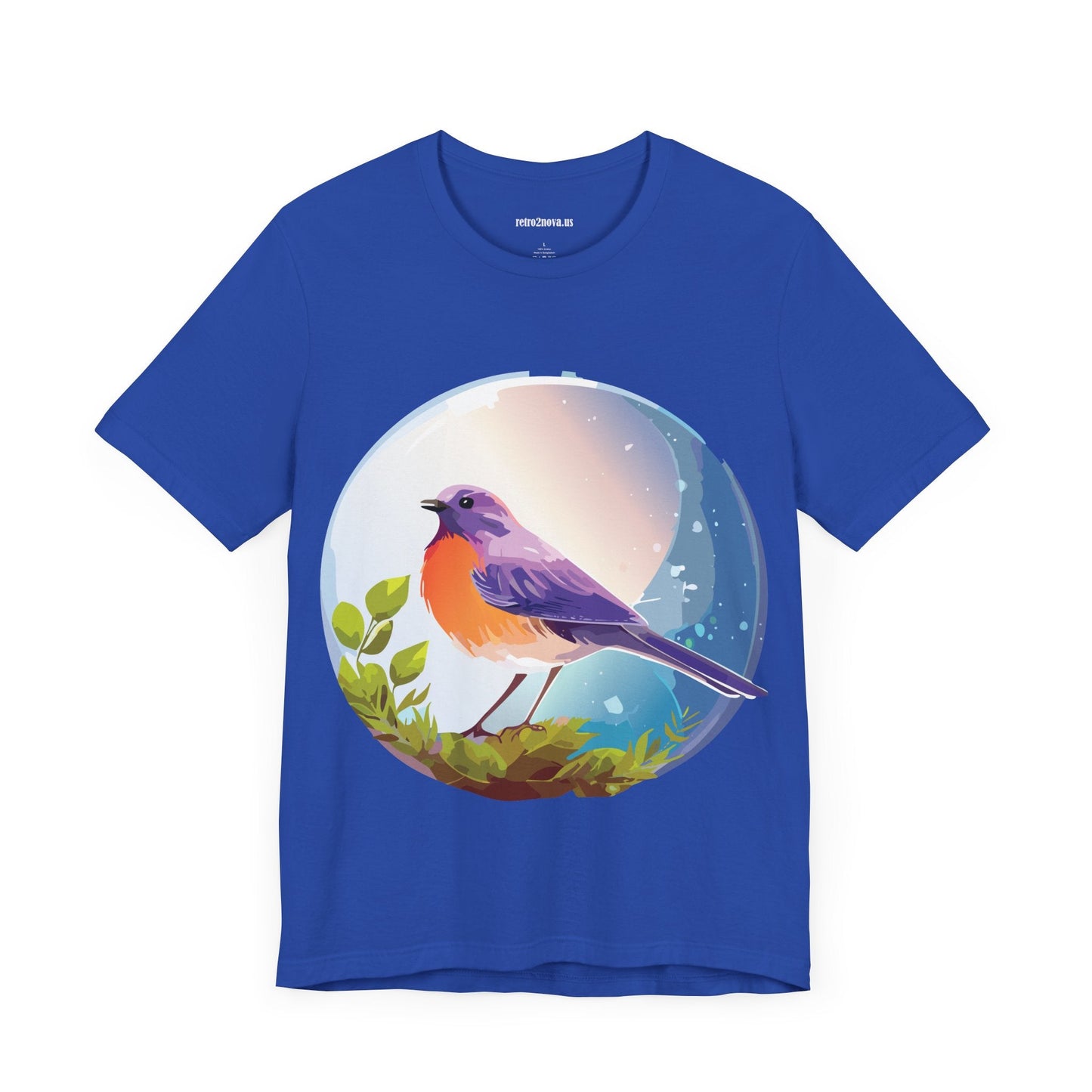 Unisex Animals And Bird Shirt Graphic Cotton T Shirt With Original Retro2Nova Art Premium Short Sleeve Tee