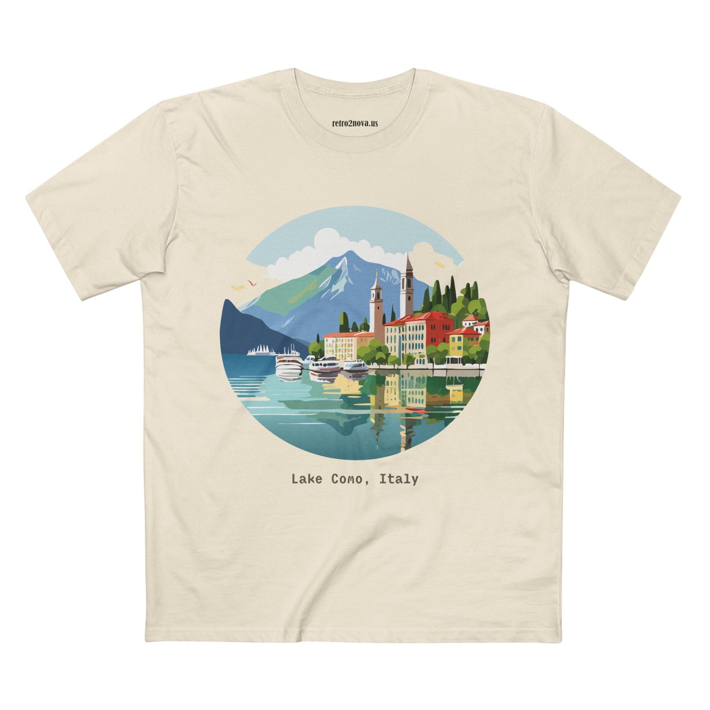 Italy Travel Shirt Unisex Tourist Tee With Original Retro2Nova Art Design Premium Cotton Comfort