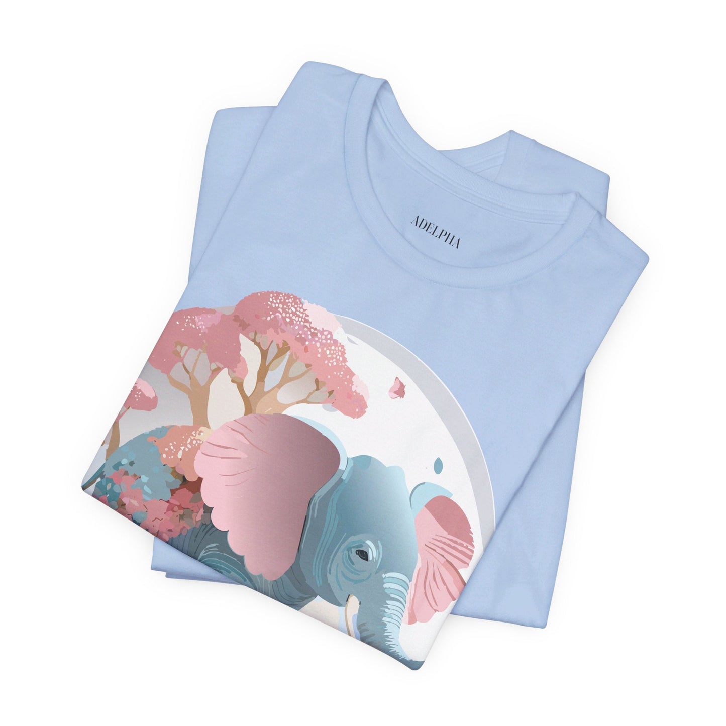 Elephant Graphic Unisex 100 Cotton Jersey Vintage Art Design Tee 17