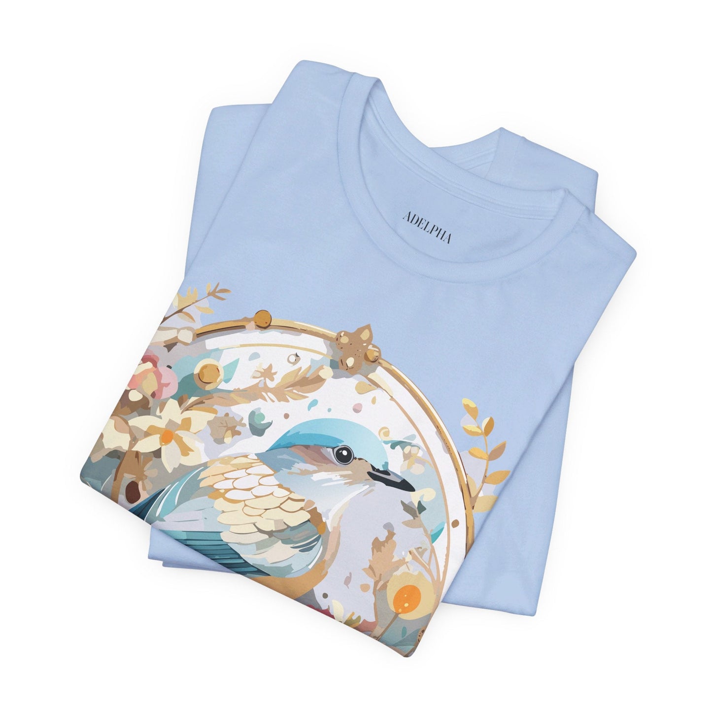 Adelpha Medallion Graphic T Shirt Unisex Short Sleeve Vintage Inspired Art Design