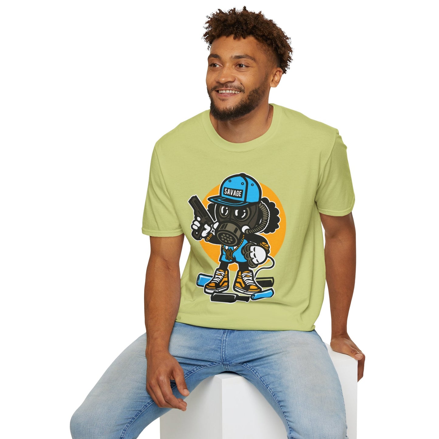 Cartoon T Shirt Animation T Shirt Funny Tee Shirt Unisex Gildan Softstyle Cotton Tee 64000