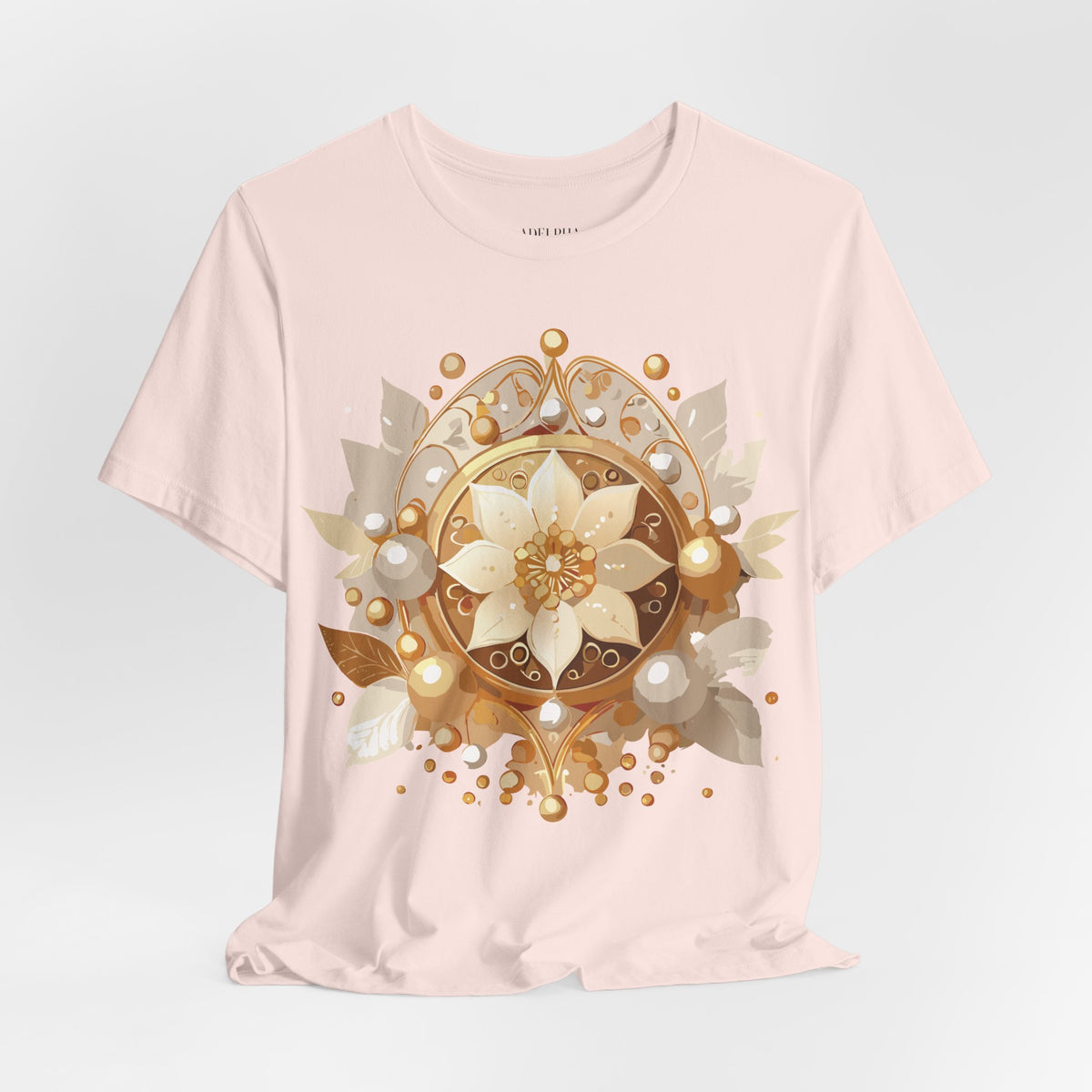 Jewelry Graphic Unisex Cotton Bella+Canvas Tee with Art Design n131