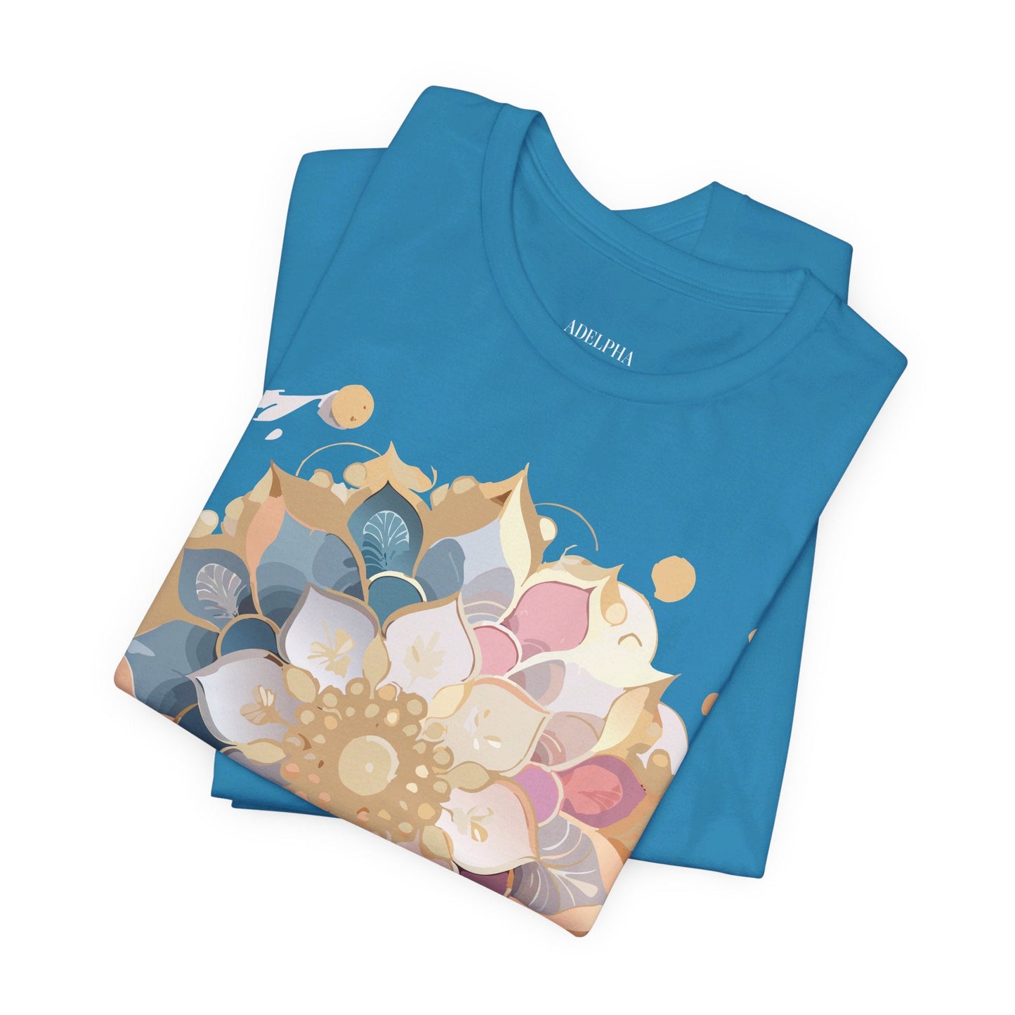 Mandala Graphic Tee Unisex Jersey Short Sleeve From Adelpha Vintage Inspired Artwork