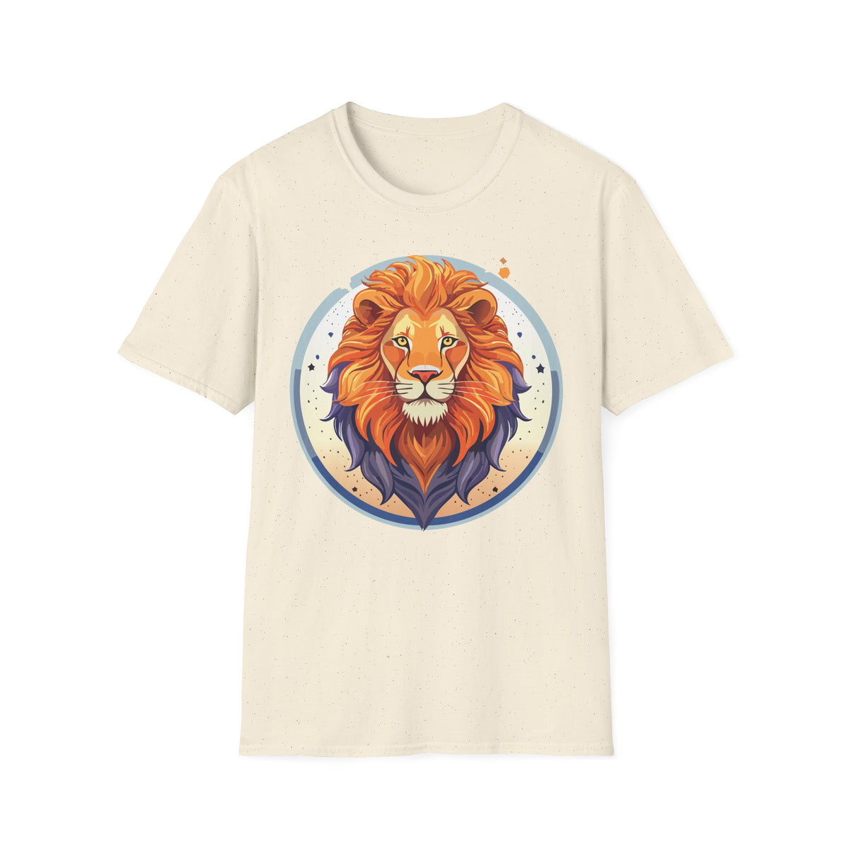 Majestic Lion Portrait T-Shirt | Colorful Retro Lion Graphic Tee