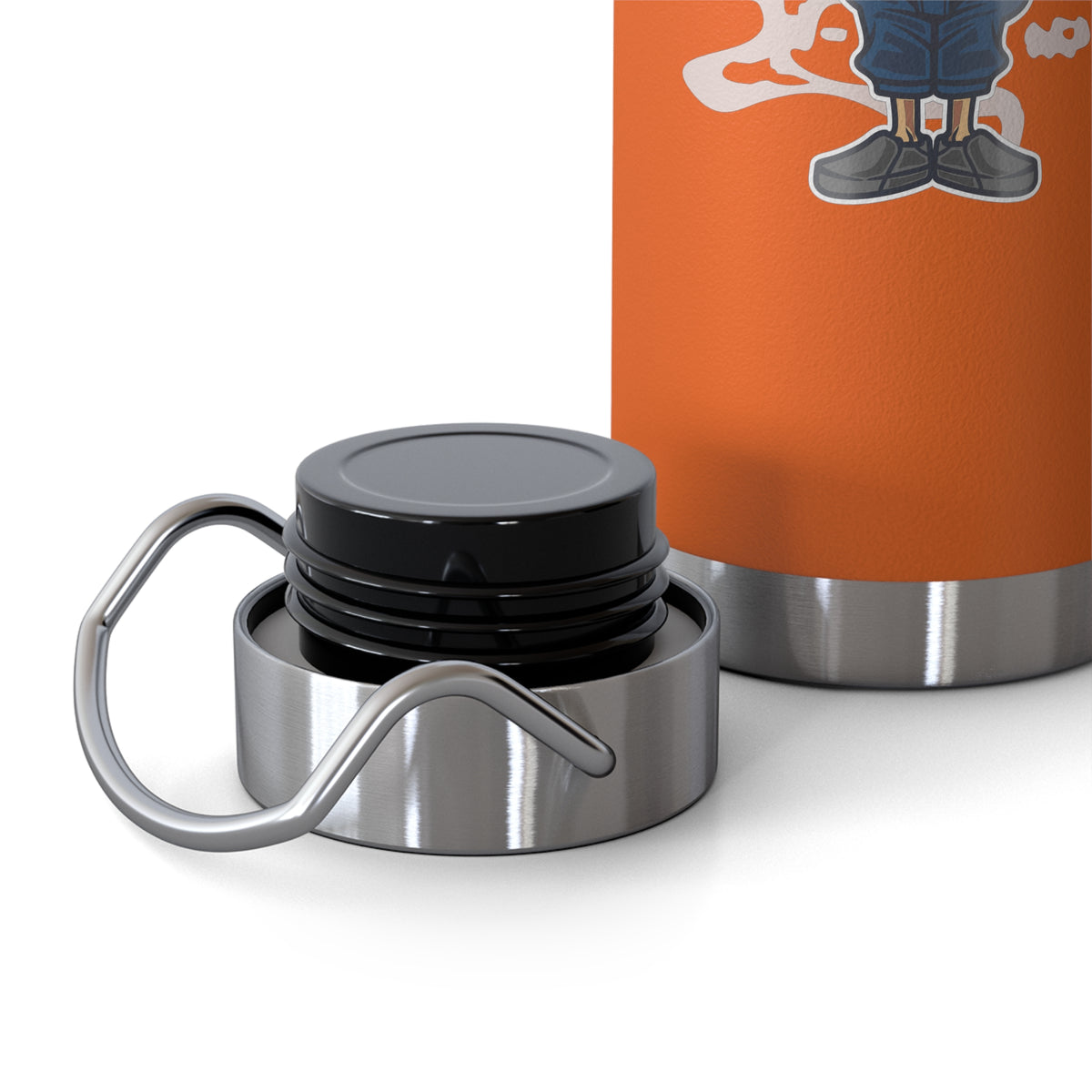 22oz Copper Insulated Water Bottle with Cartoon Design - CV104