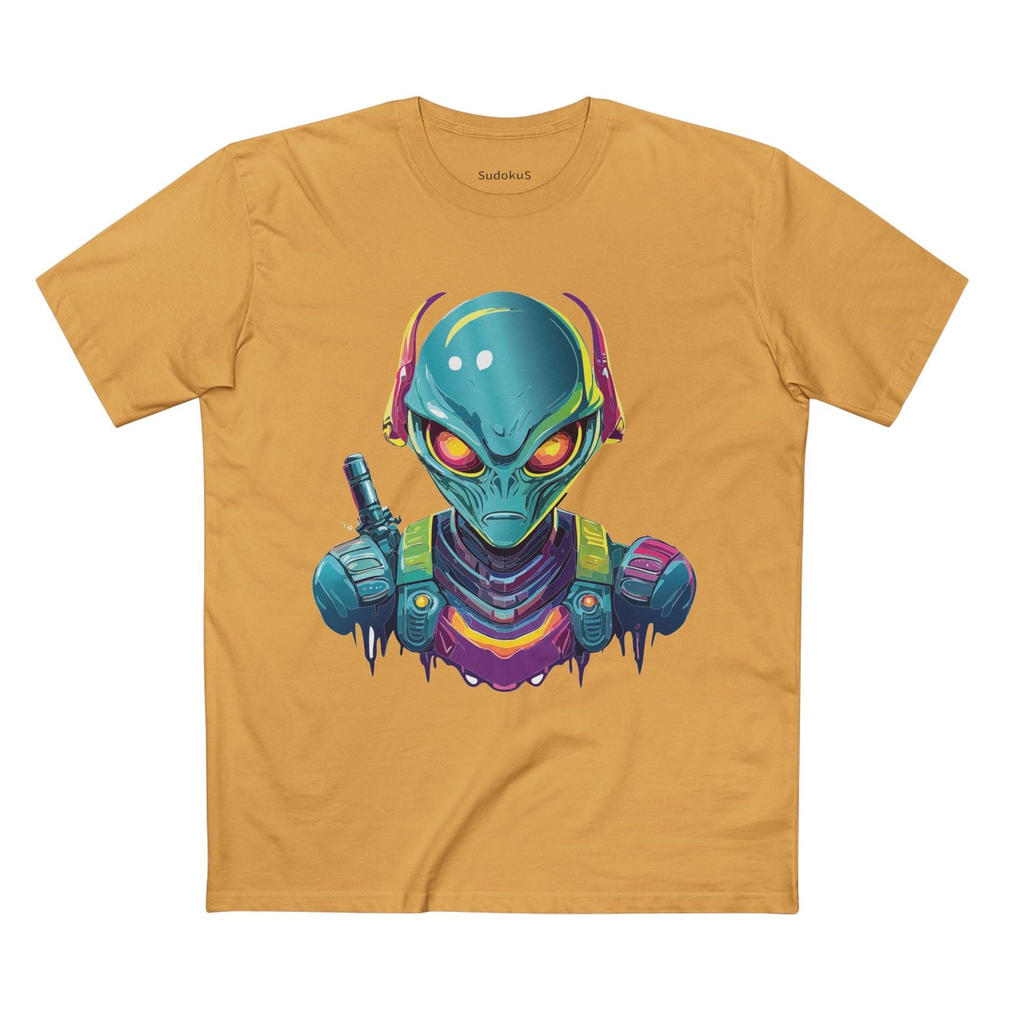 Aliens Graphic Unisex 100 Cotton Staple Tee 5