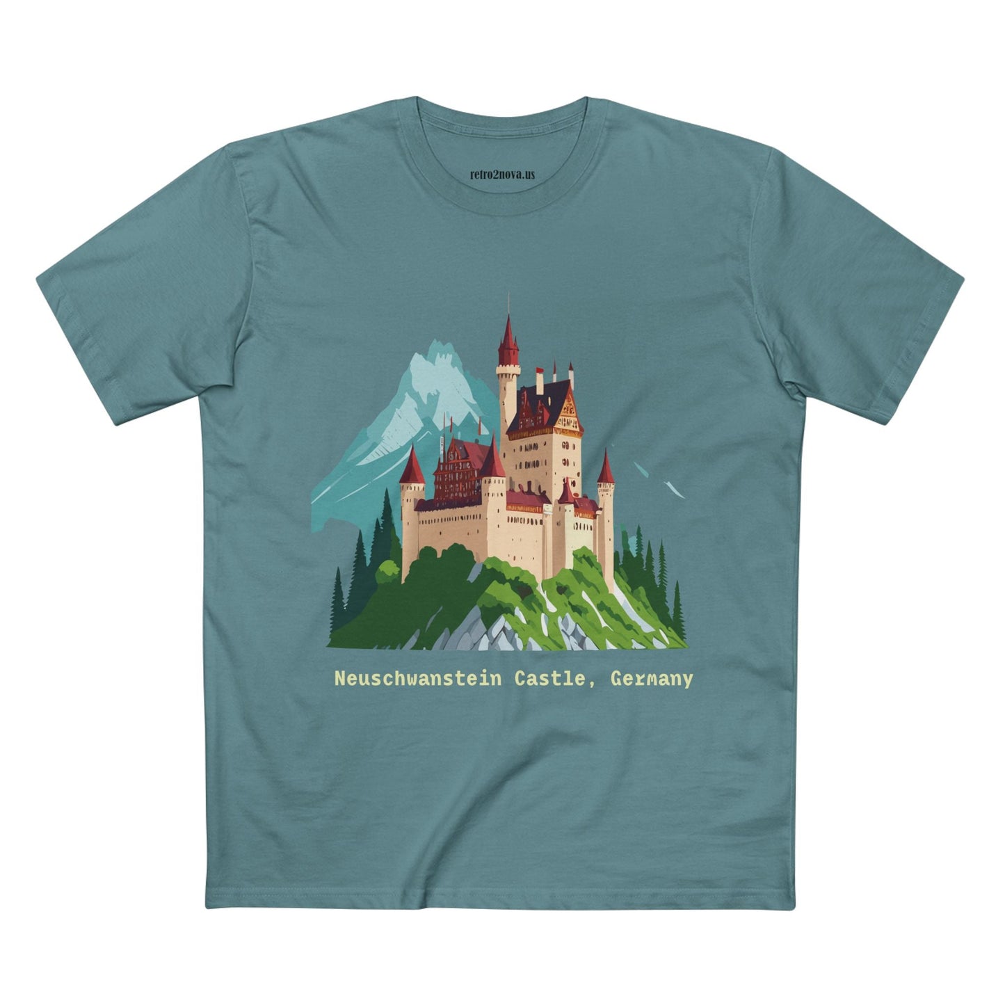 Travel Shirt Germany TT-14 Unisex Premium Cotton Tee With Original Art Design For Tourists