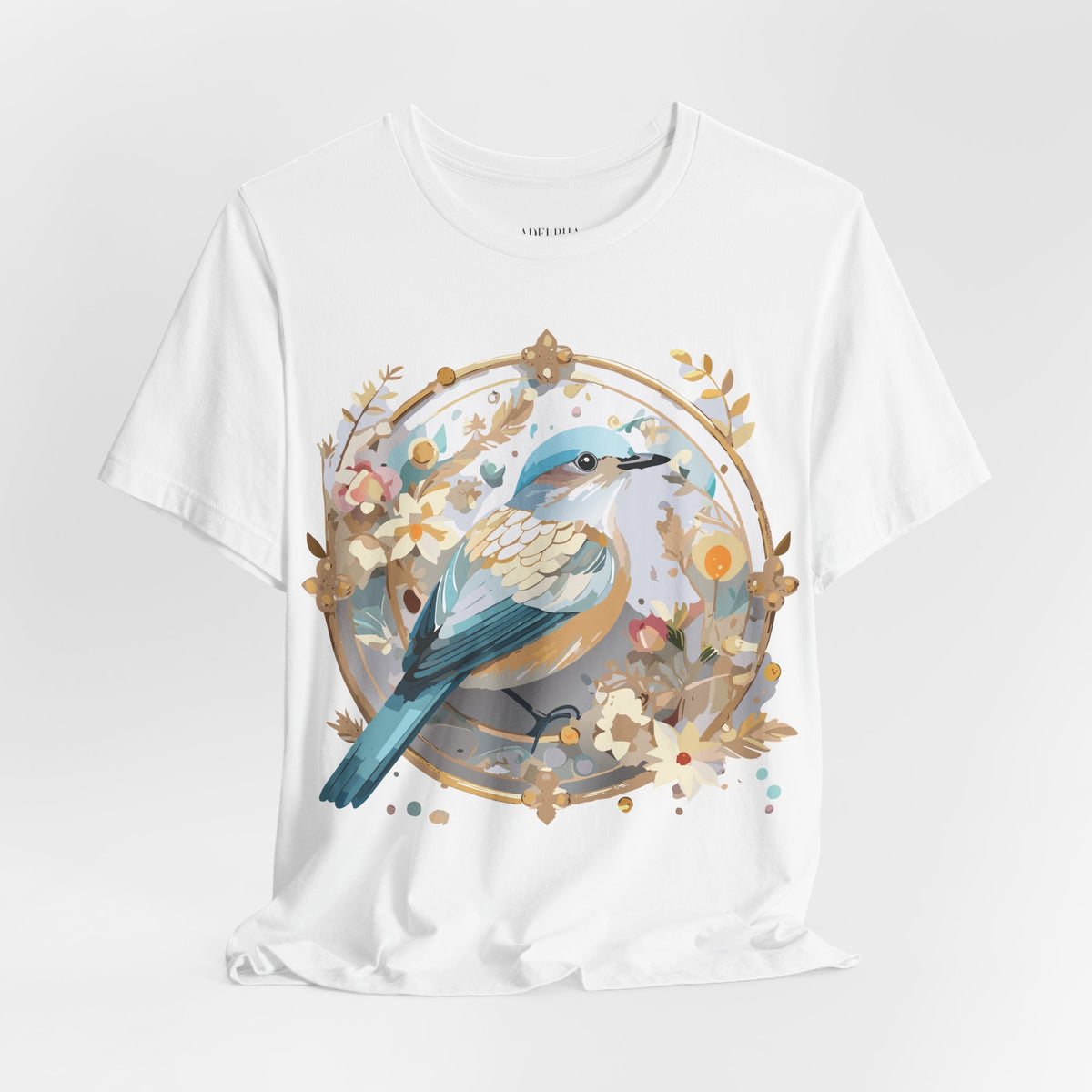 Medallion Graphic Unisex Cotton Bella+Canvas Tee with Art Design d47