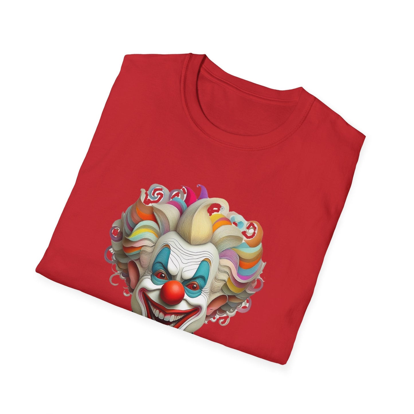 Clown Shirt Unisex T Shirt With Funny Man Circus Motif And Scary Man Design Graphic Print