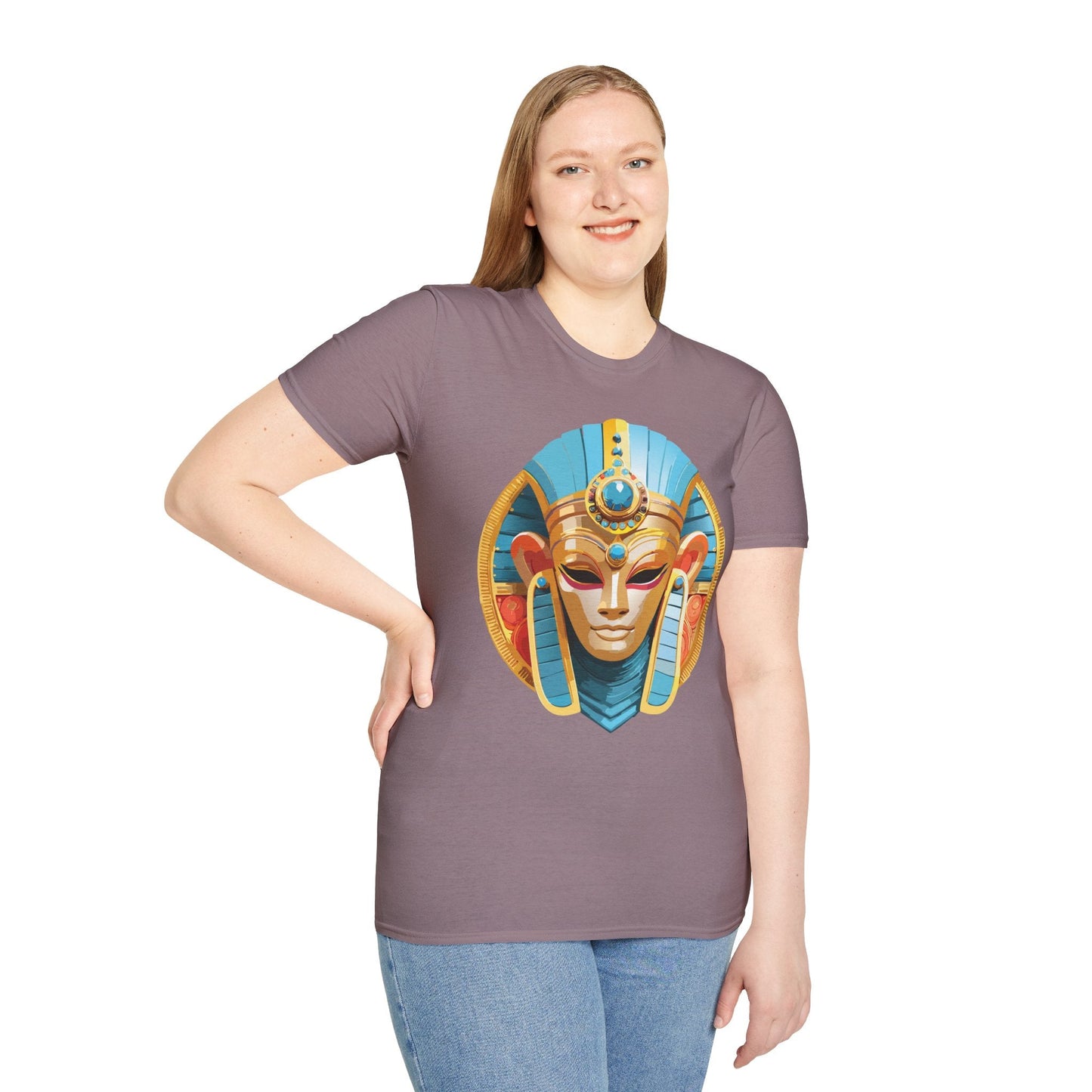 Mask Tee Shirt Unisex Softstyle Short Sleeve Art Design T Shirt 100 Percent Ring Spun Cotton