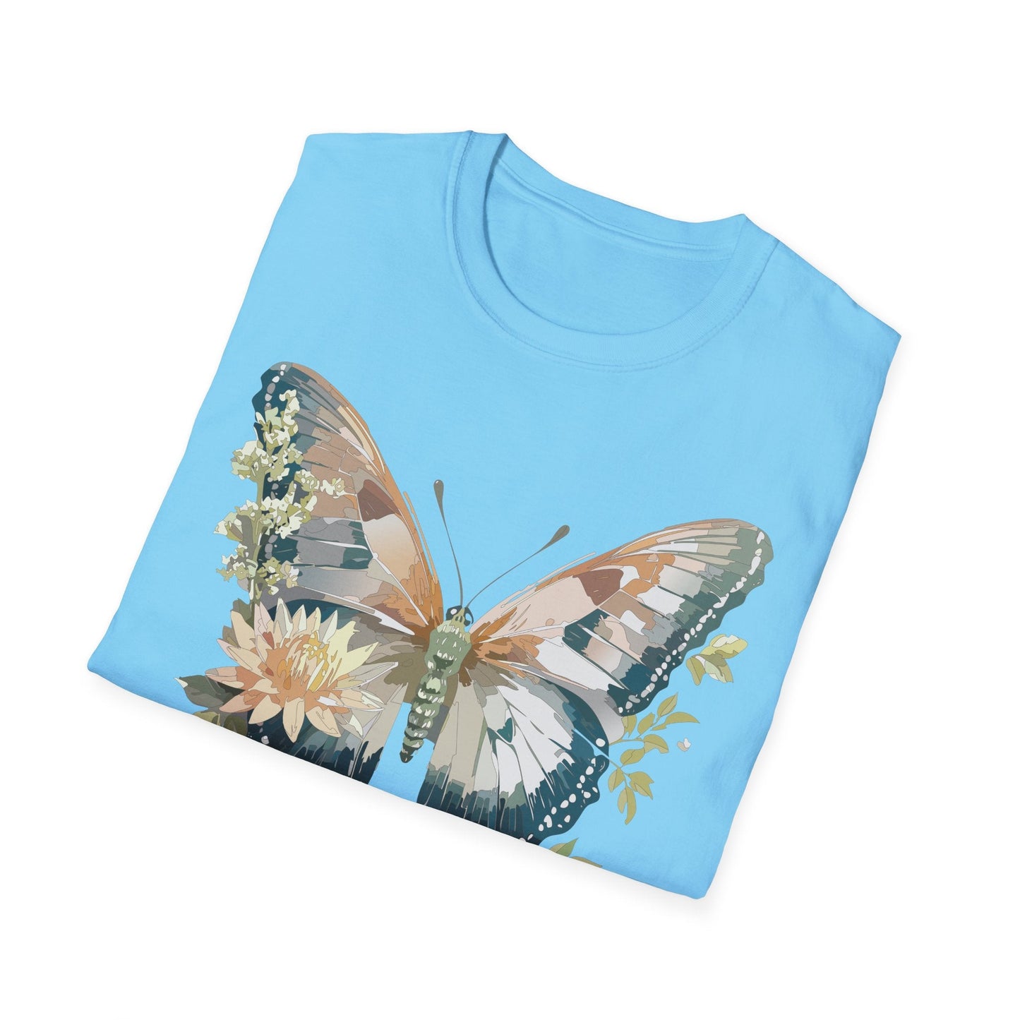 Unisex Butterfly Shirt Monarch Butterfly Tee Softstyle Gildan 64000 100 Cotton Breathable