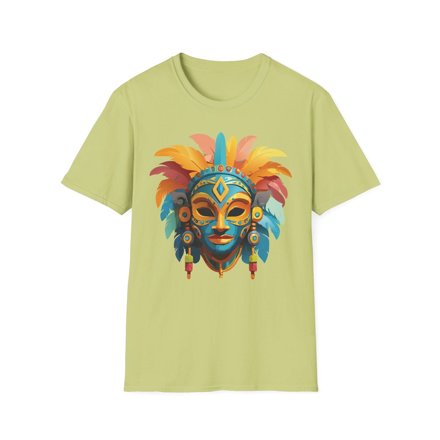 Mask Tee Shirt Unisex Graphic Design Short Sleeve Tee Gildan Softstyle 64000 Ring Spun Cotton