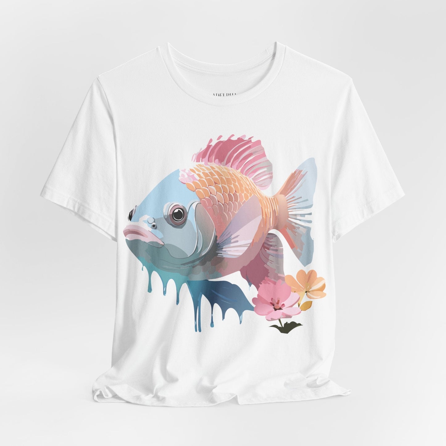 Fish Graphic Unisex 100 Cotton Vintage Artwork Tee 1