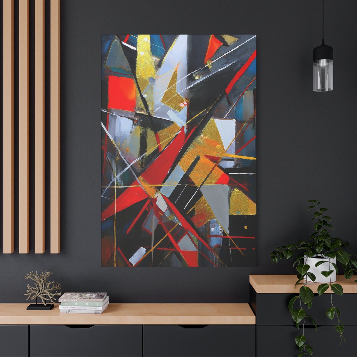 Abstract Oil Painting Print Canvas 20x24,20x30,24x30 24x32,24x36,30x40 32x48,36x48,40x60 Pine-Wood Inner Frame ABS-194