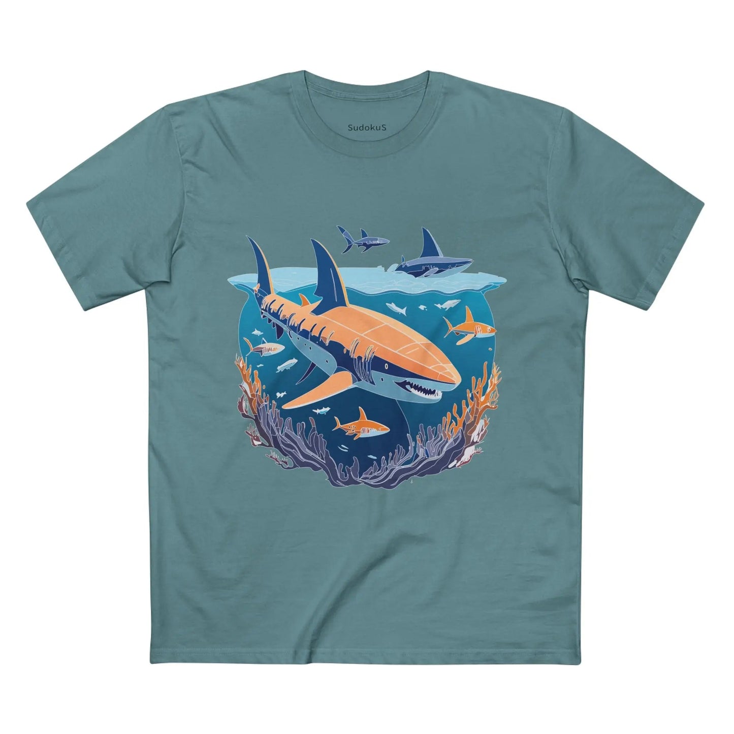 Ocean Coast Graphic Unisex 100 Cotton Staple Tee 10