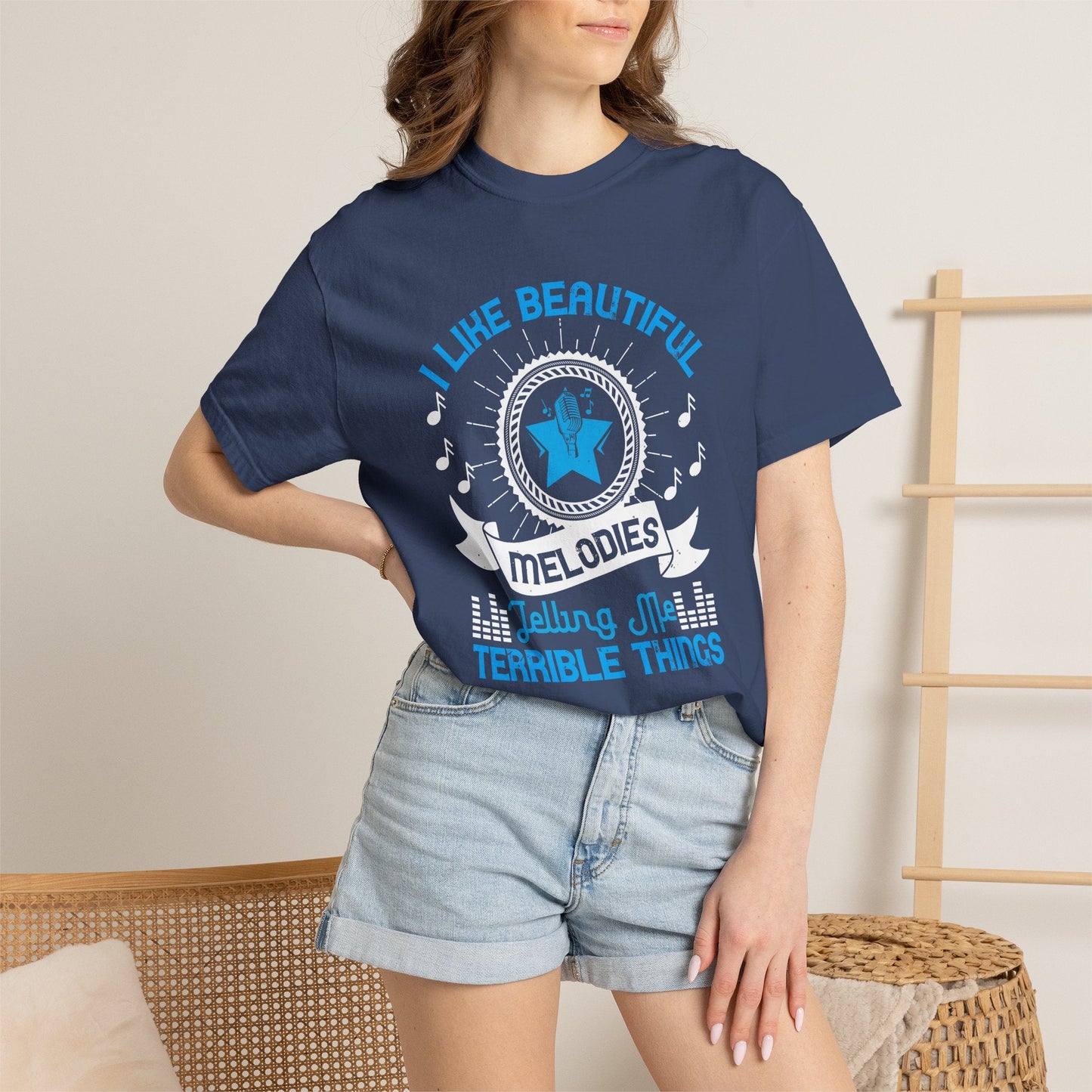 Music Graphic Design Unisex Cotton T-shirt m9