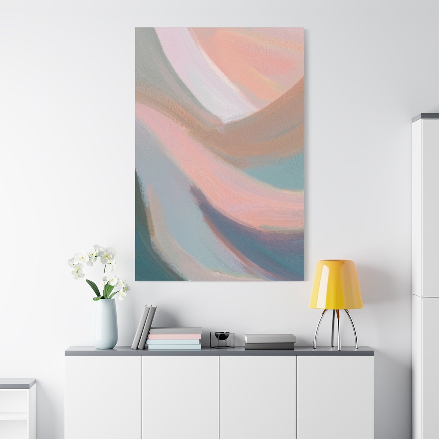 Abstract Pastel Painting Print Canvas 20x24,20x30,24x30 24x32,24x36,30x40 32x48,36x48,40x60 Pine-Wood Inner Frame ABS-96