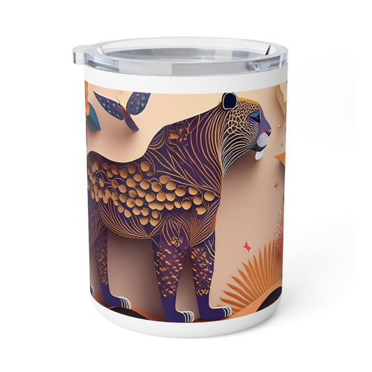 37 Art Design Insulated Coffee Mug Clear Lid 10oz Insulated Coffee Mug 10oz