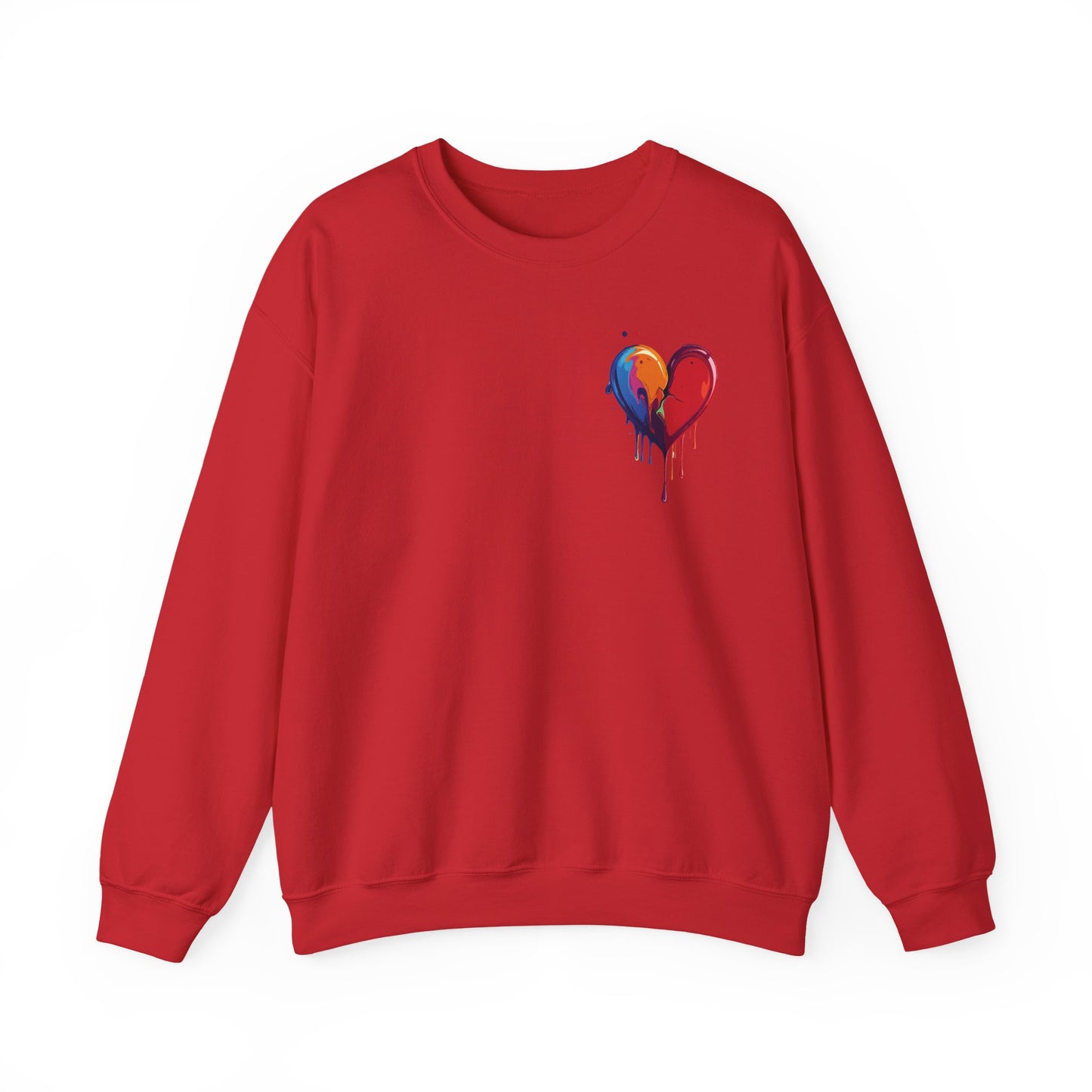 Small Bleeding Heart Sweatshirt, Small Heart Sweatshirt, Valentine's Day Sweatshirt, Heart Sweatshirt 117