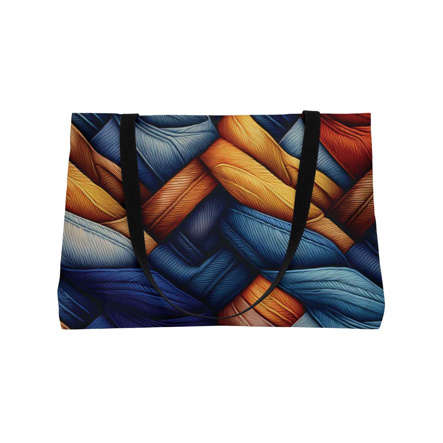 Denim Color Imitation Print Unisex  Weekender Bag  Spun Polyester 24x13 Canvas Bag 9