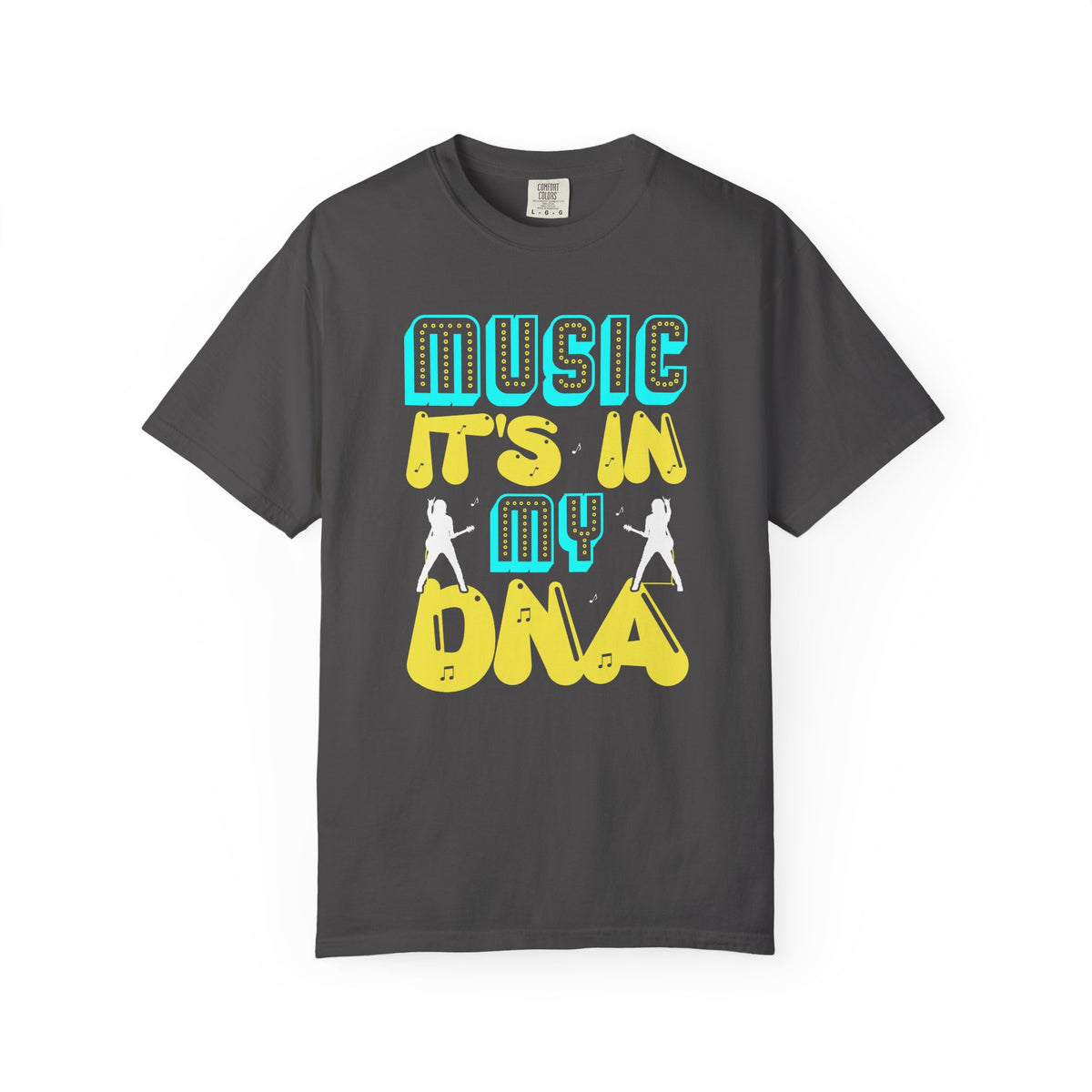 Music Its In My DNA T-Shirt Retro Music Graphic Unisex Cotton Tee 074