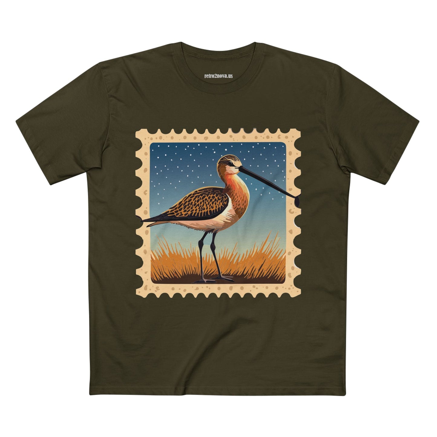 Stamp Shirt Postage Stamp Tee Unisex Premium Cotton Original Art Design Retro2Nova