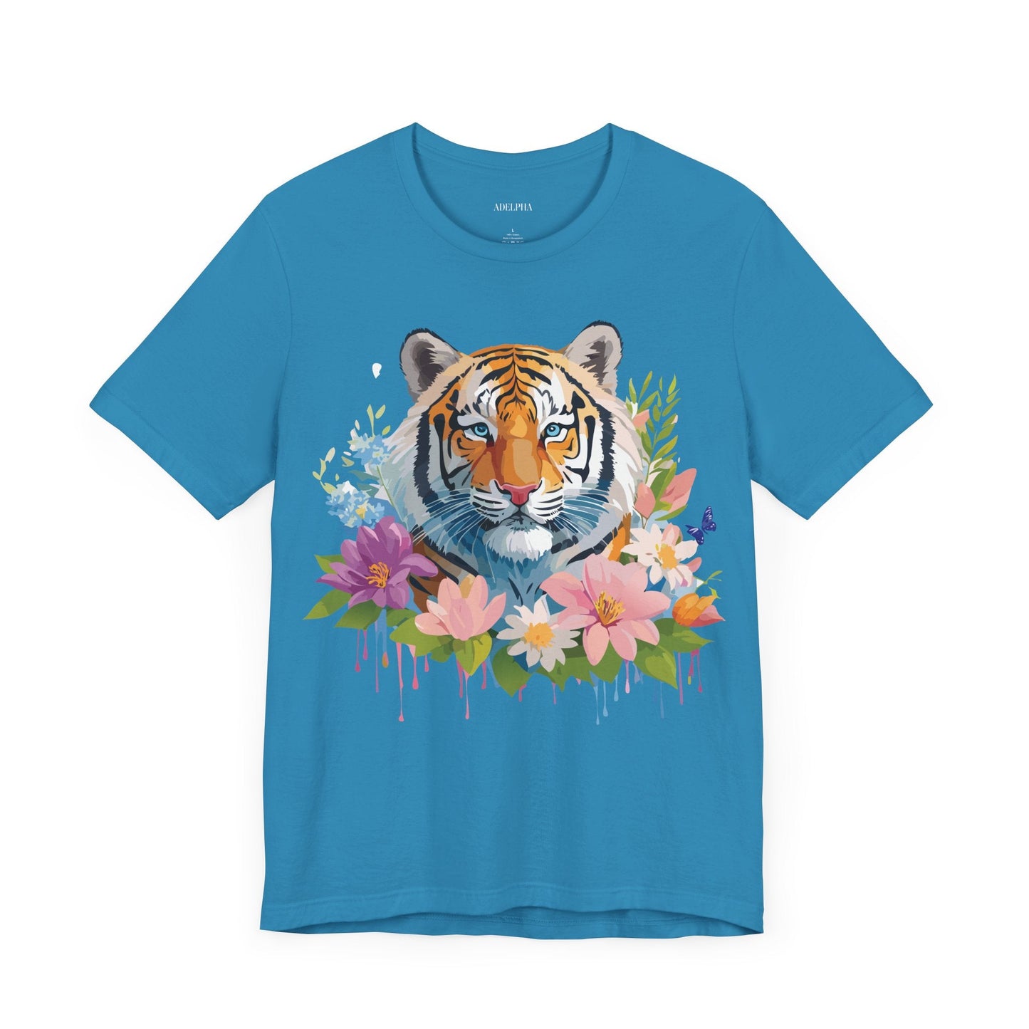 Tiger Graphic Tee Unisex Vintage Inspired Shirt By Adelpha Premium Short Sleeve Edition