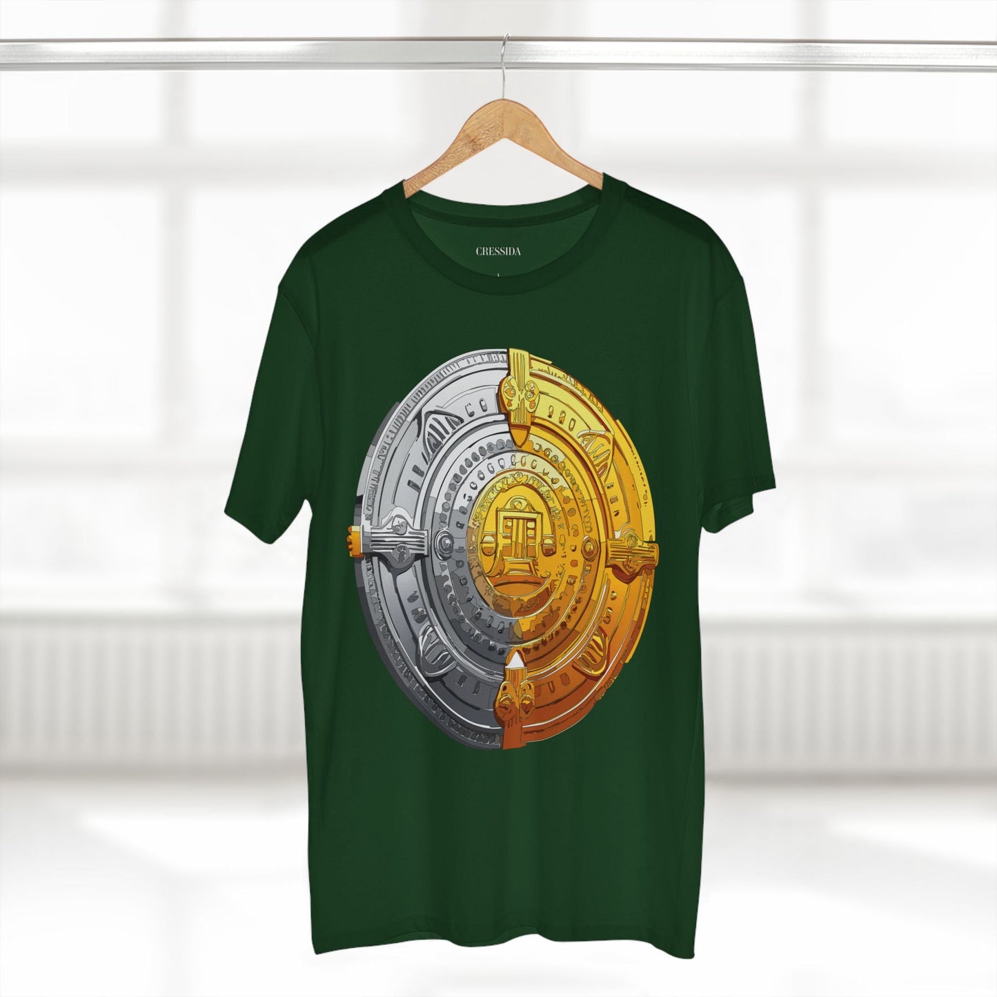 Antique Gold Coin Graphic Design T-Shirt Unisex 100 Cotton With Golden Print Artwork Tee 15