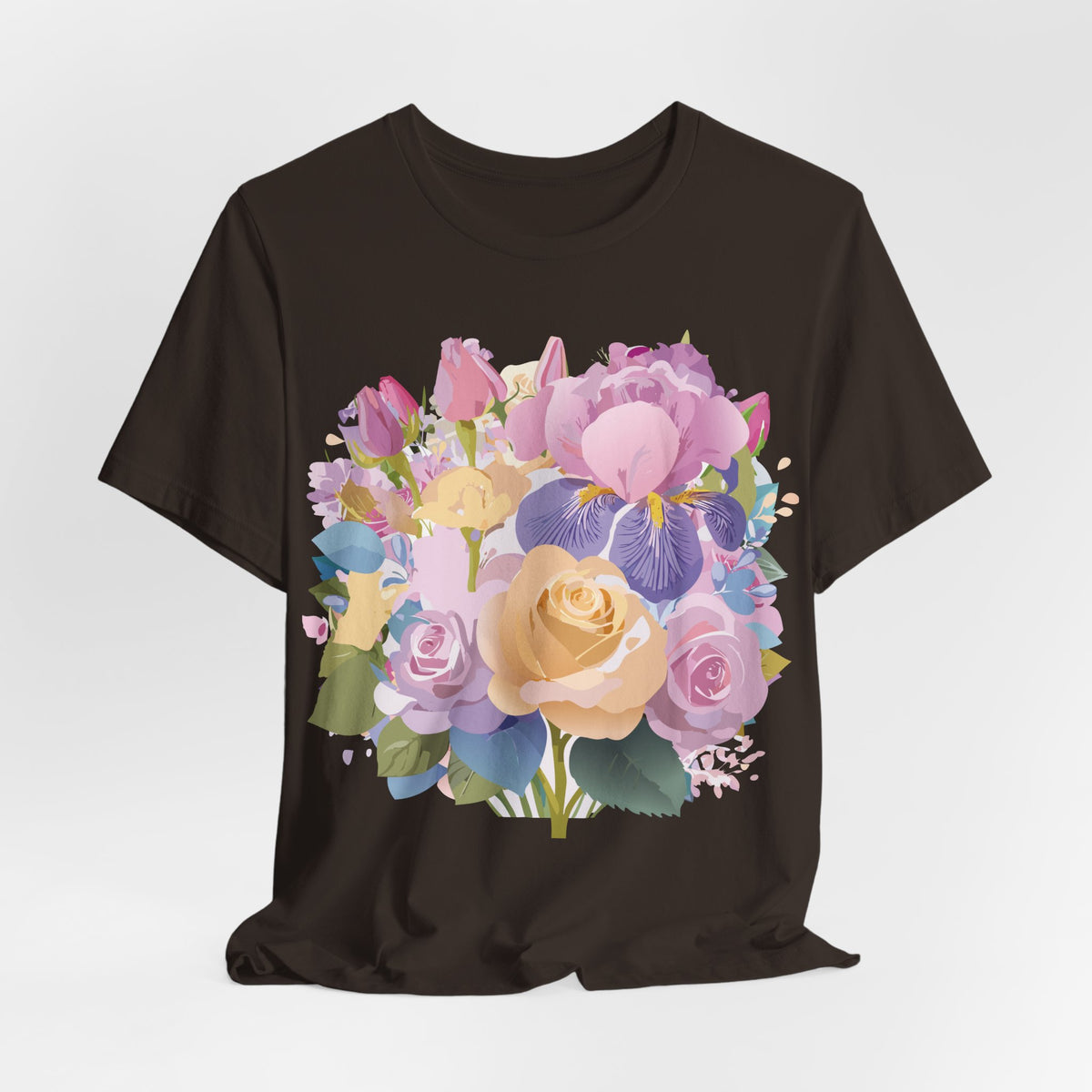 Floral Graphic Tee Shirt - Bella+Canvas Unisex 100 Cotton 45