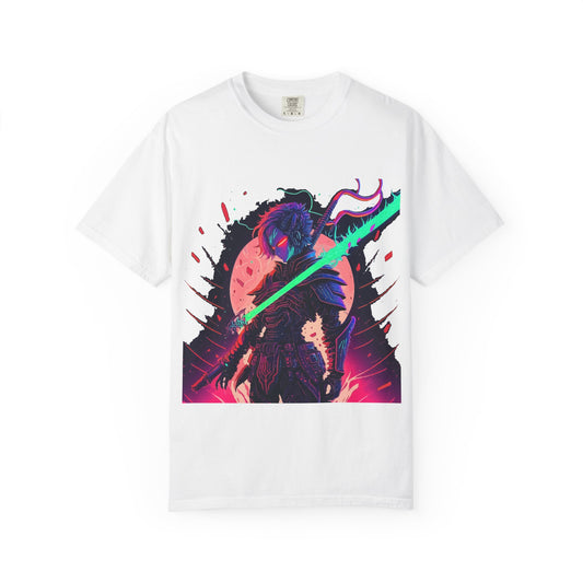 Camiseta unisex con caballero con armadura