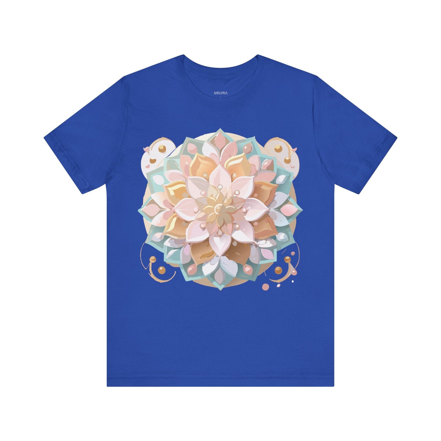 Adelpha Mandala Graphic Tee Unisex Short Sleeve Jersey Shirt Vintage Inspired Artwork