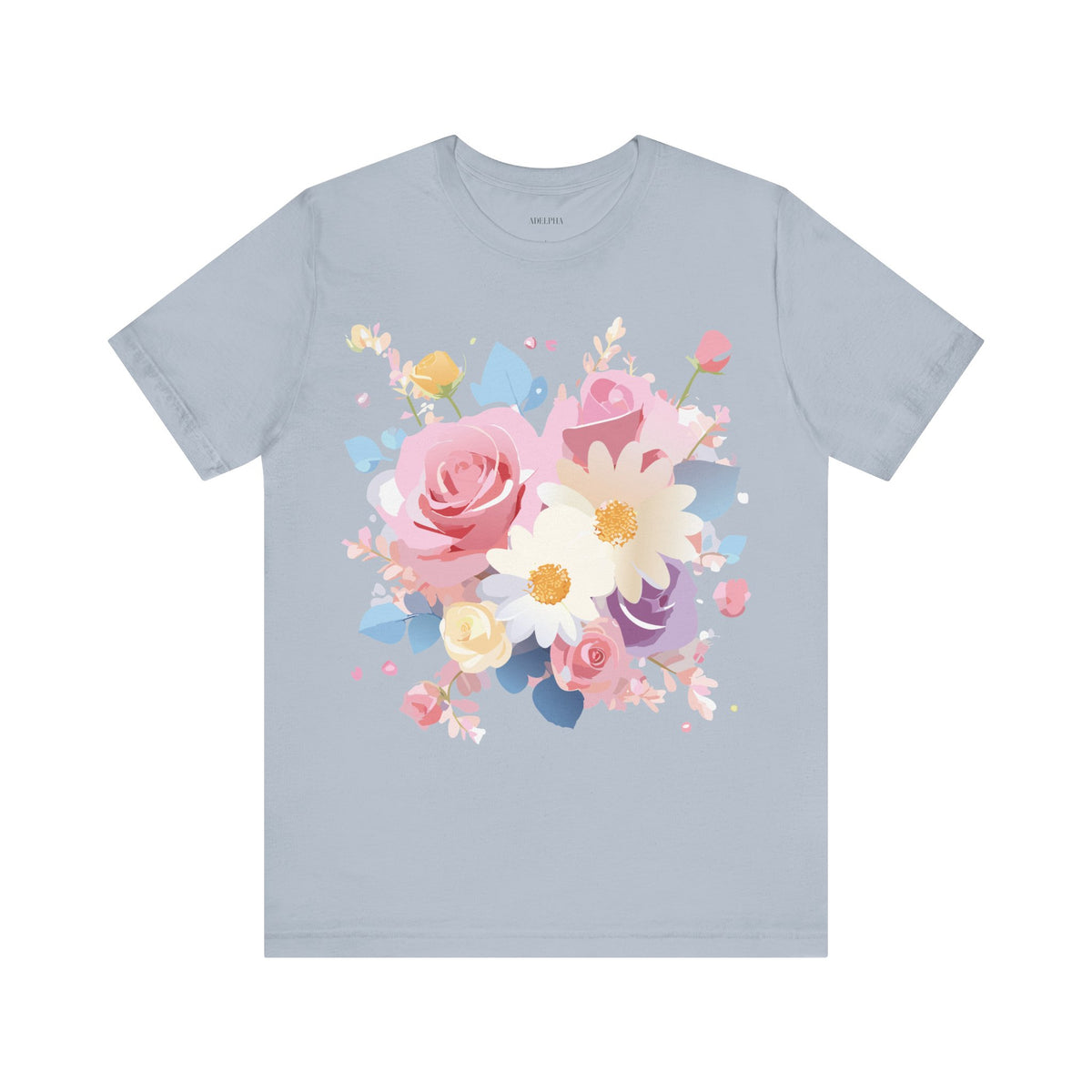 Floral Graphic Tee Shirt - Bella+Canvas Unisex 100 Cotton 4