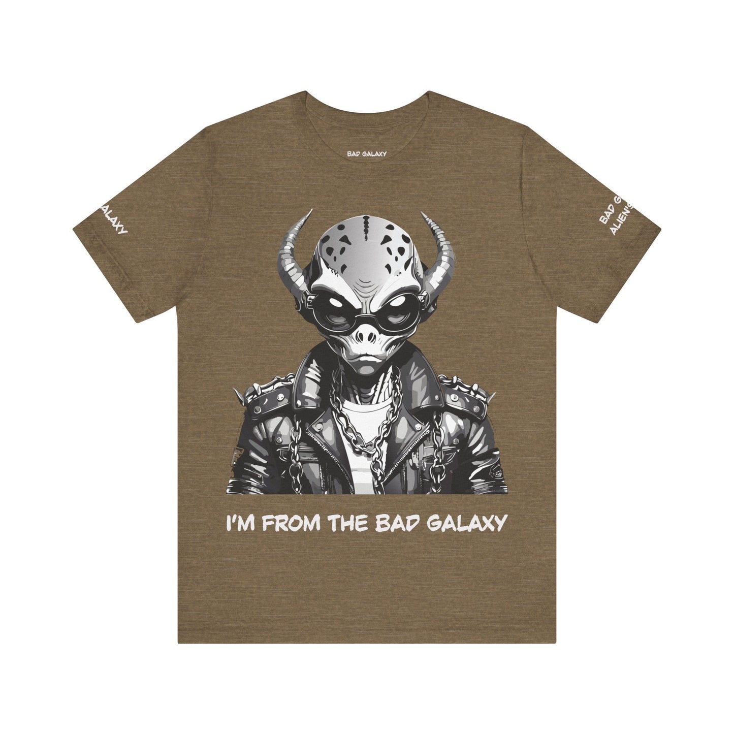 Alien Tee Shirt From Bad Galaxy 100 Percent Cotton Eco Friendly Ink Printed In USA