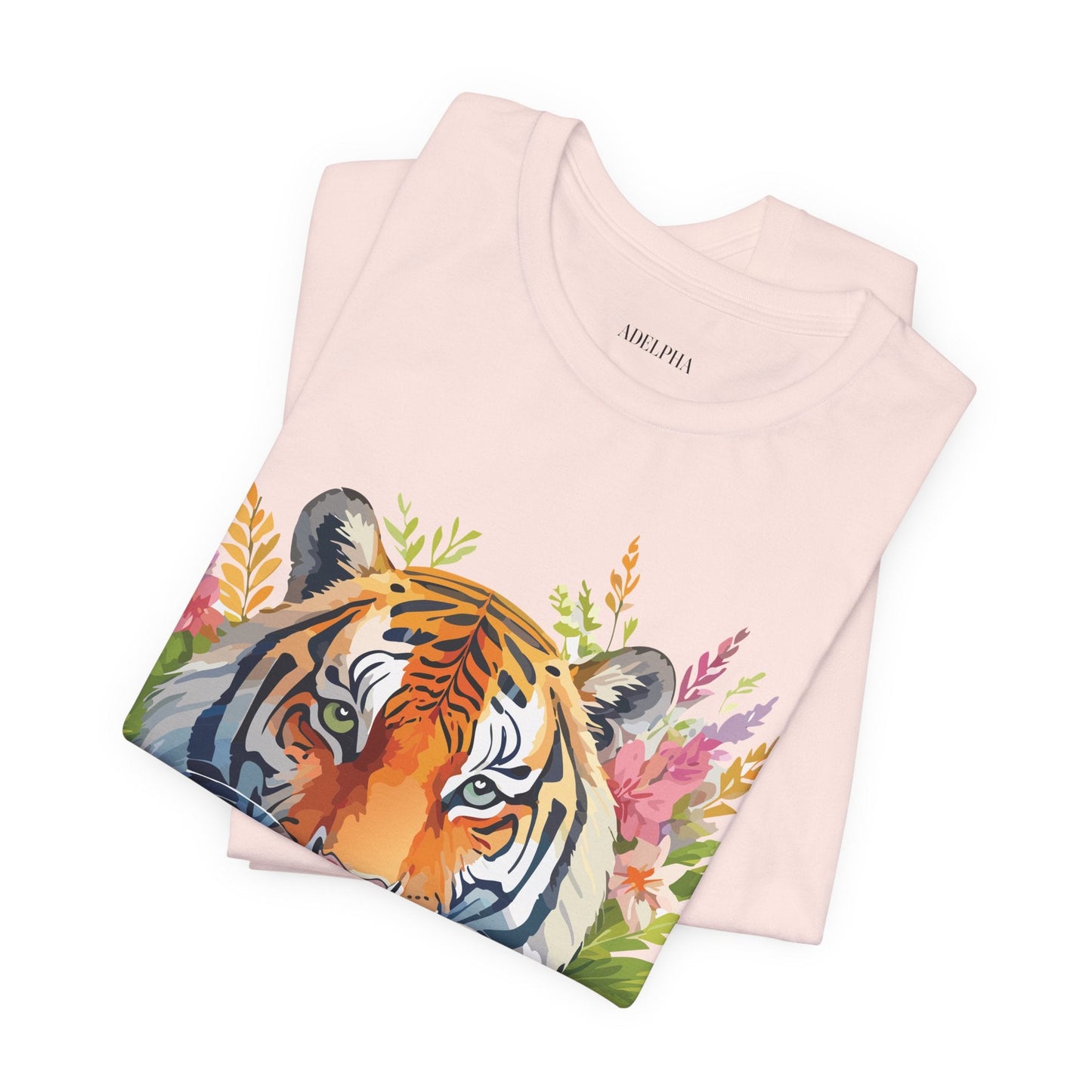 Tiger Graphic Tee Unisex Vintage Style Shirt With Original Adelpha Artwork Premium Quality
