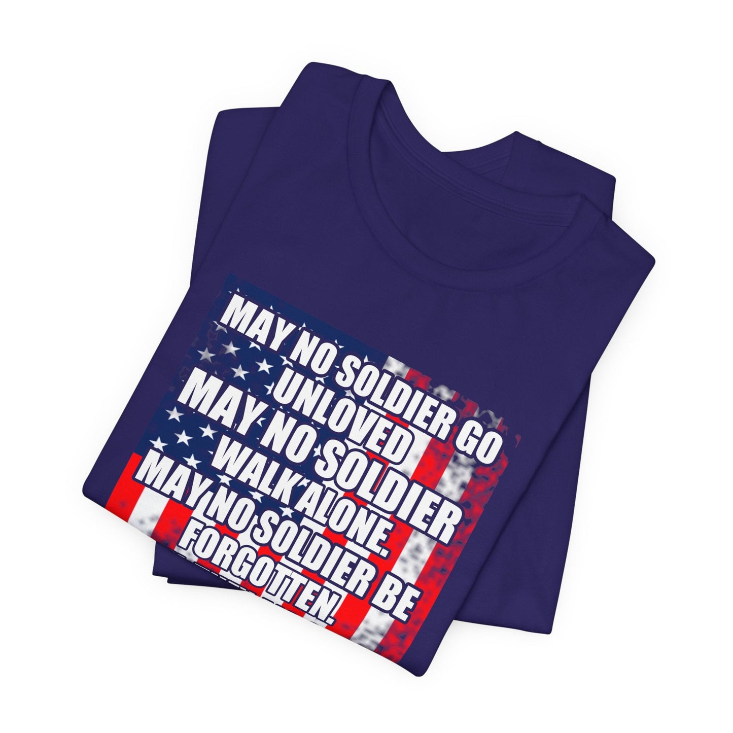 Army Veteran Patriotic Graphic Design Unisex Cotton T-Shirt v49