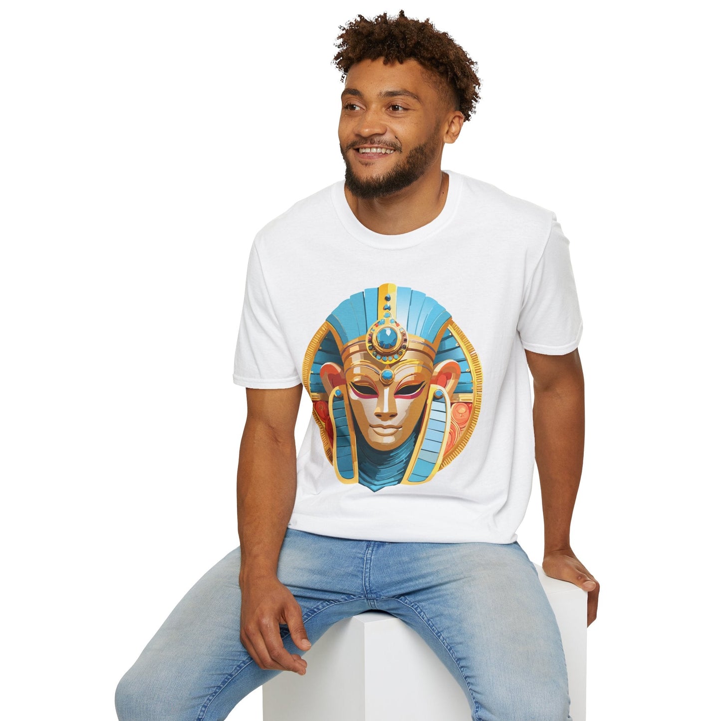 Mask Tee Shirt Unisex Softstyle Short Sleeve Art Design T Shirt 100 Percent Ring Spun Cotton