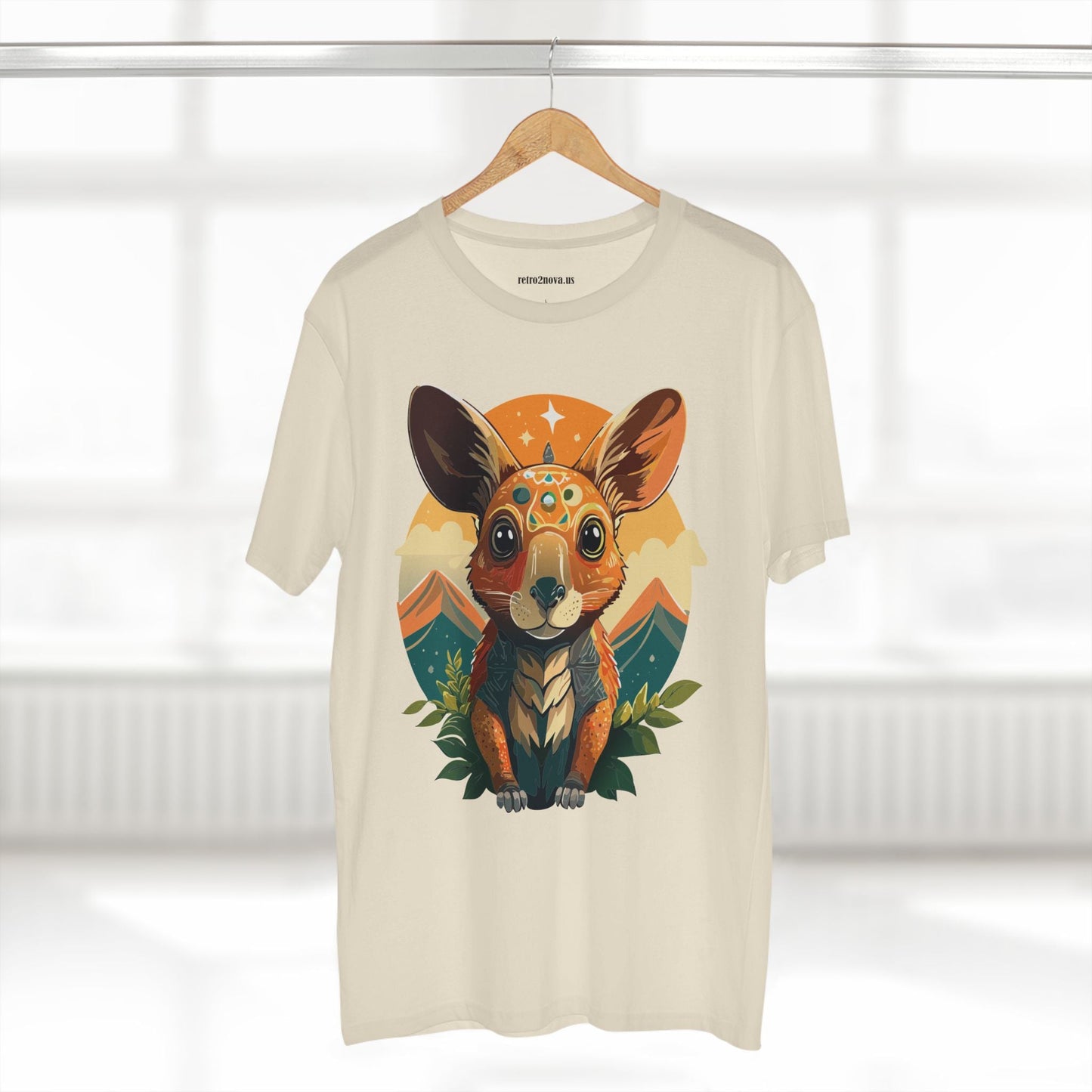 Rabbit Animals Shirt Unisex Premium Cotton Tee With Original Art Design From Retro2Nova Collection Premium Art Apparel