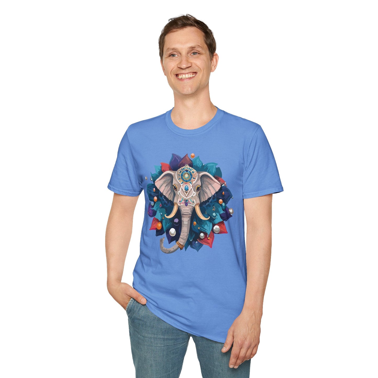 Elephant T Shirt Unisex Softstyle 64000 Short Sleeve Cotton Tee Comfortable Everyday Wear