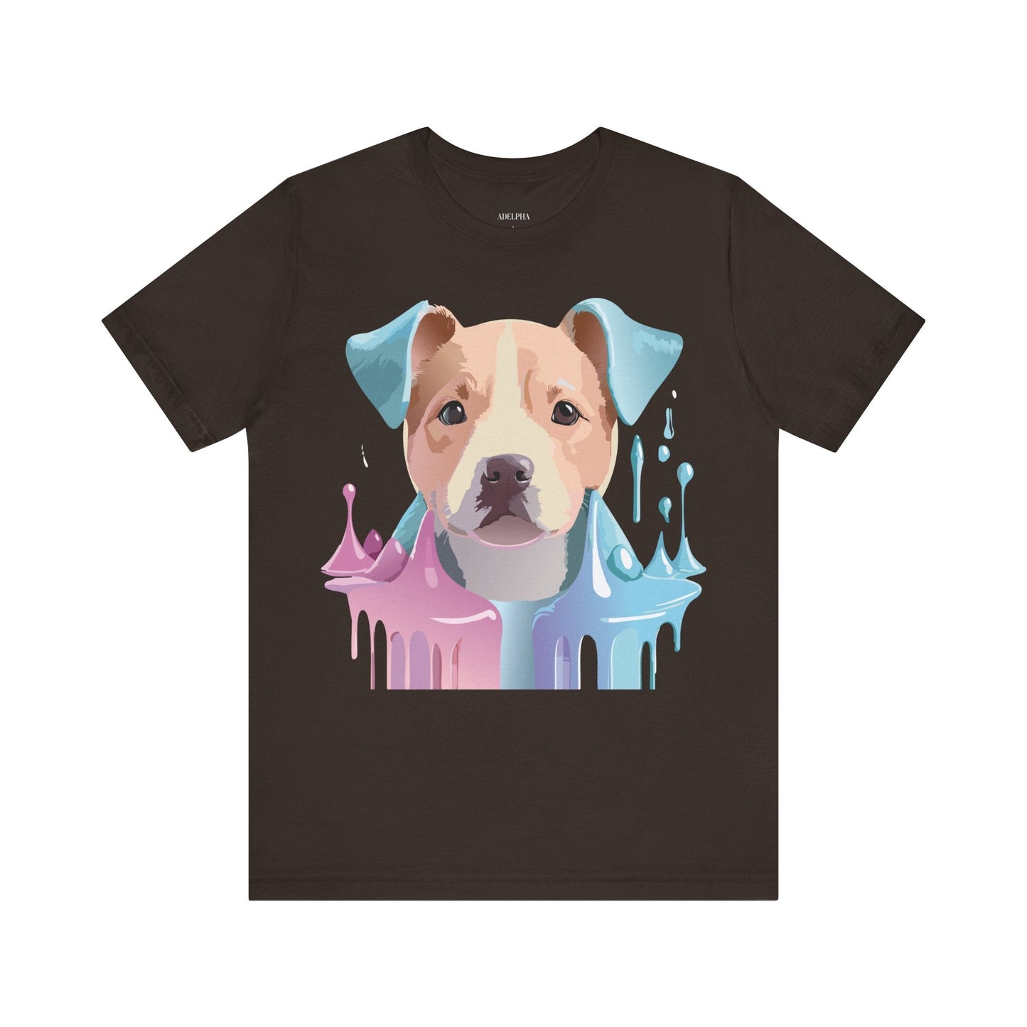 Unisex Dog Graphic Tee With Vintage Inspired Artwork By Adelpha Short Sleeve Shirt