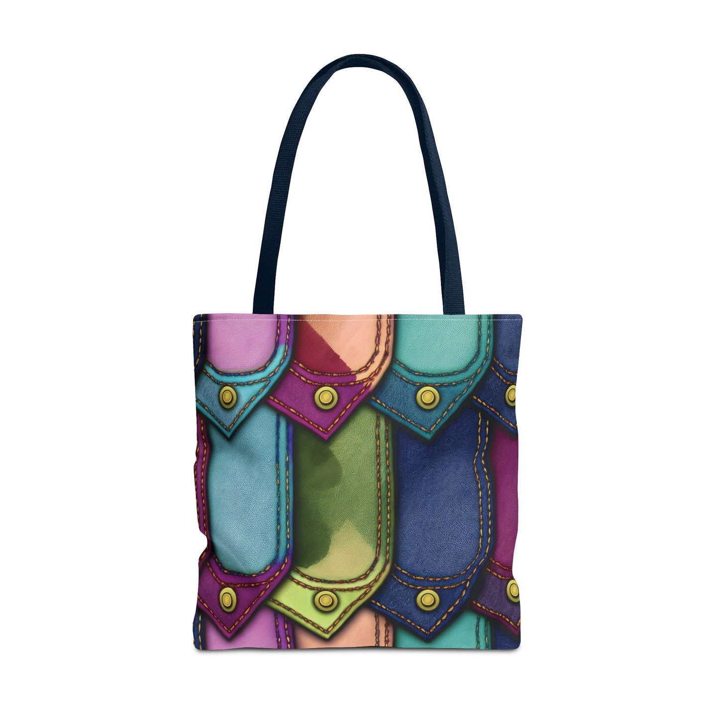 Denim Canvas Bag, Tote Bag Denim Printify